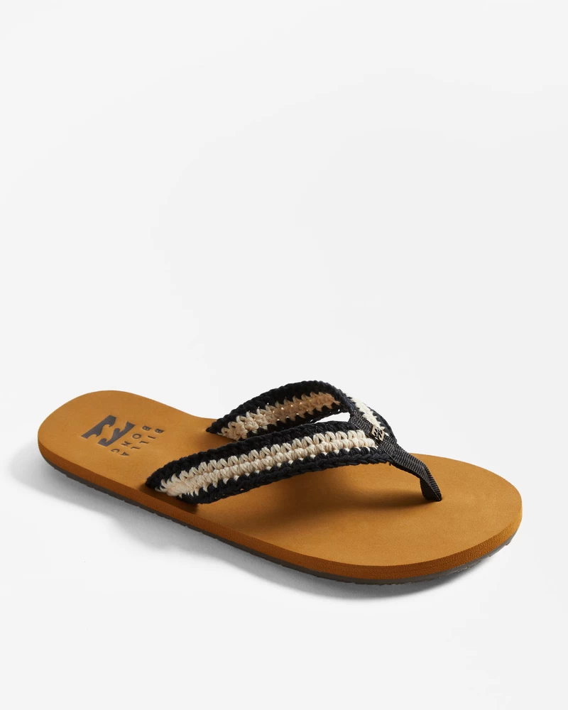 Billabong Baja Sandals - Black White 2