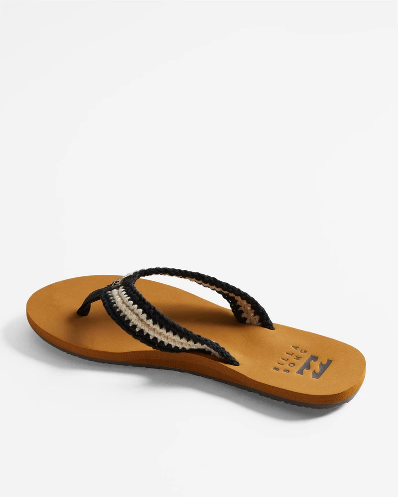 Billabong Baja Sandals - Black White 2