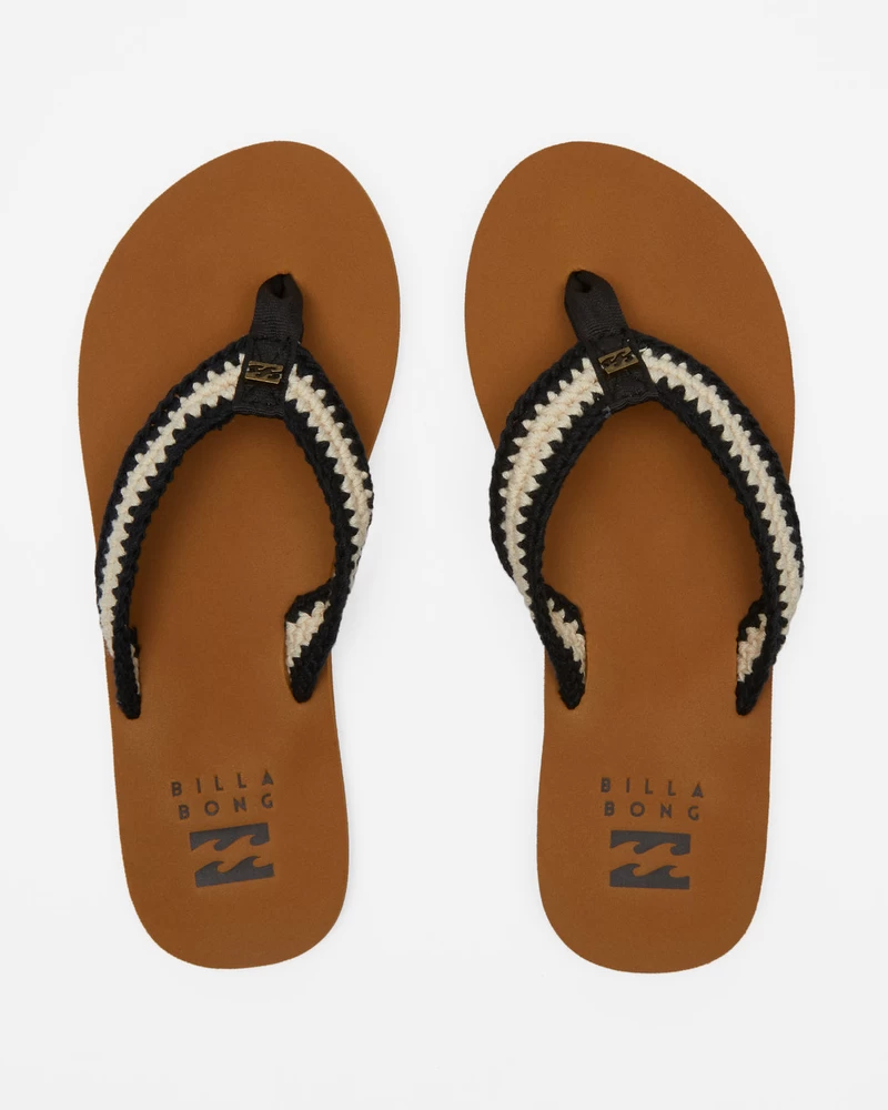 Billabong Baja Sandals - Black White 2