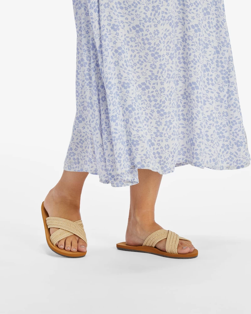 Billabong Avery Slider Sandals - White Cap