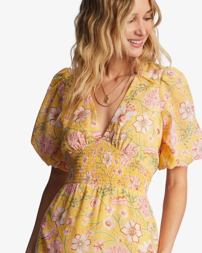 Billabong Spellbound Maxi Dress - Golden Peach