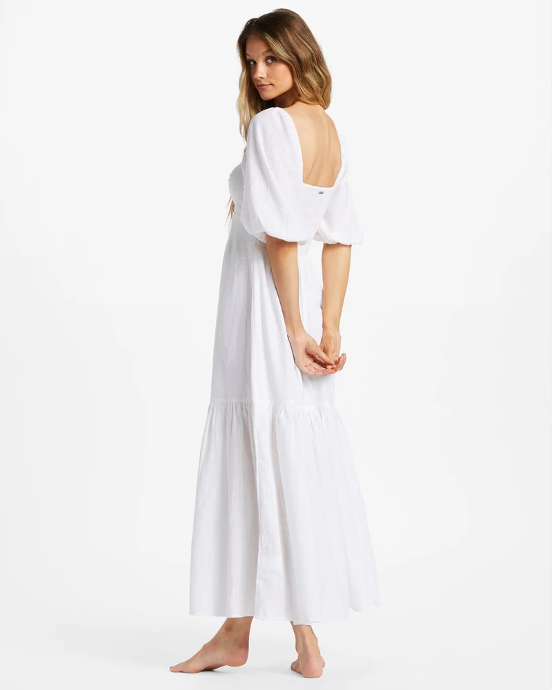 Billabong Paradise Cove Maxi Dress - Salt Crystal