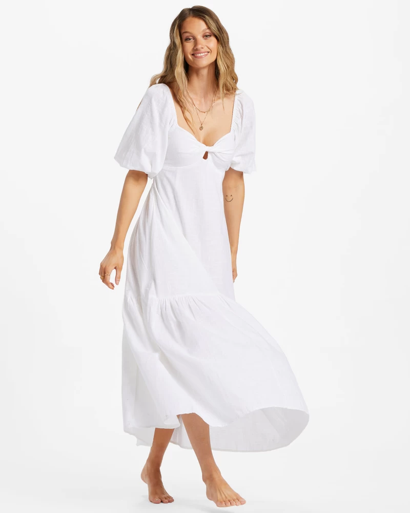 Billabong Paradise Cove Maxi Dress - Salt Crystal