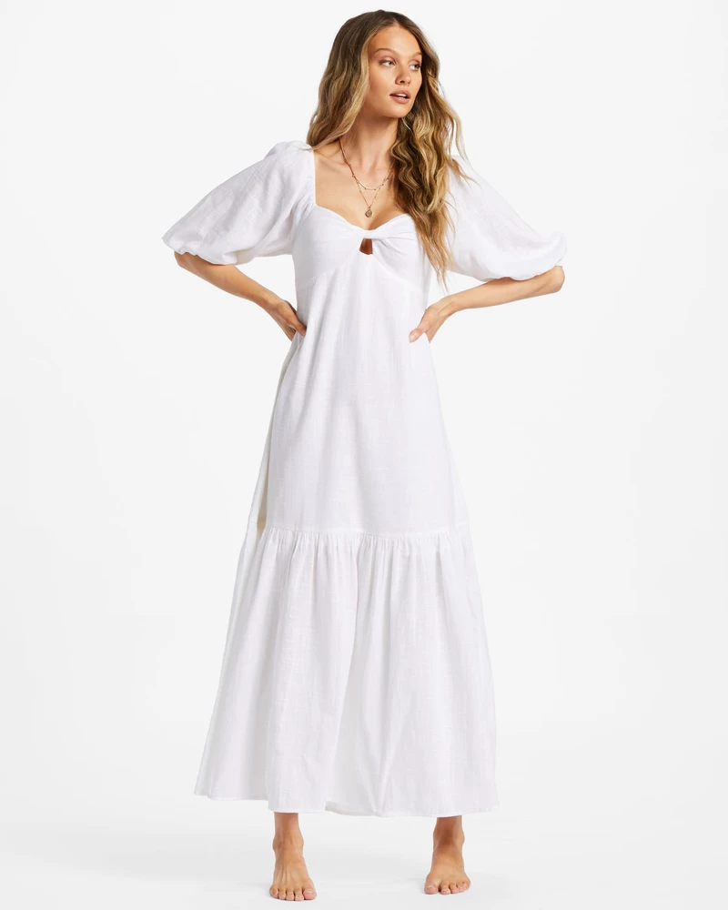 Billabong Paradise Cove Maxi Dress - Salt Crystal
