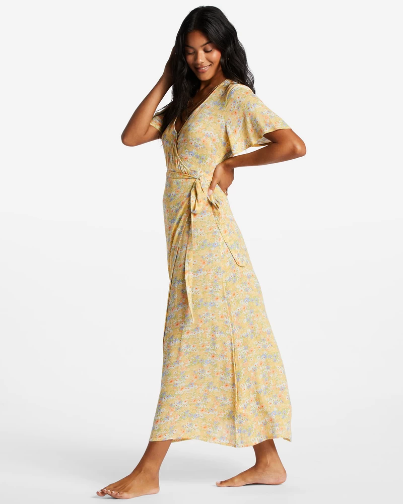 Billabong Day By Day Midi Wrap Dress - Multi