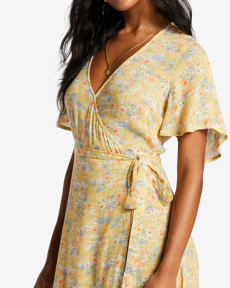 Billabong Day By Day Midi Wrap Dress - Multi