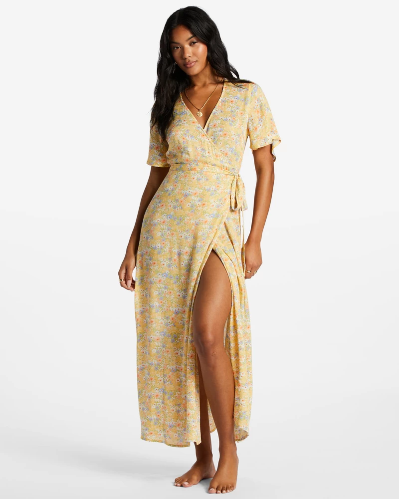 Billabong Day By Day Midi Wrap Dress - Multi