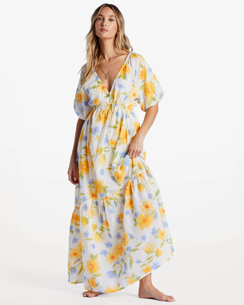 Billabong Lost In Love Maxi Dress - Salt Crystal