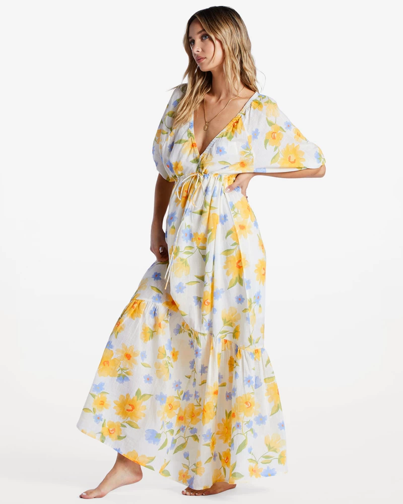 Billabong Lost In Love Maxi Dress - Salt Crystal