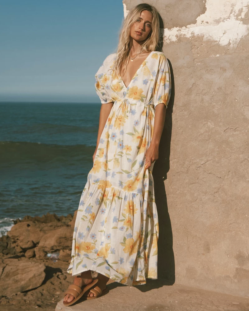 Billabong Lost In Love Maxi Dress - Salt Crystal