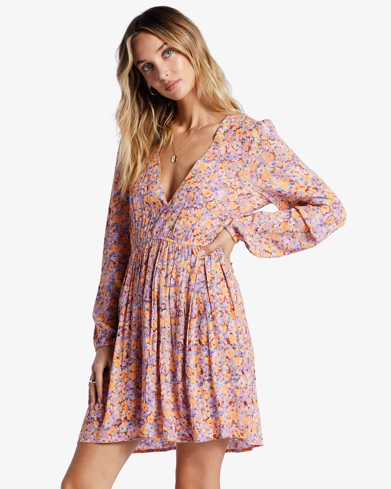 Billabong Sweetest Dream Mini Dress - Multi 1