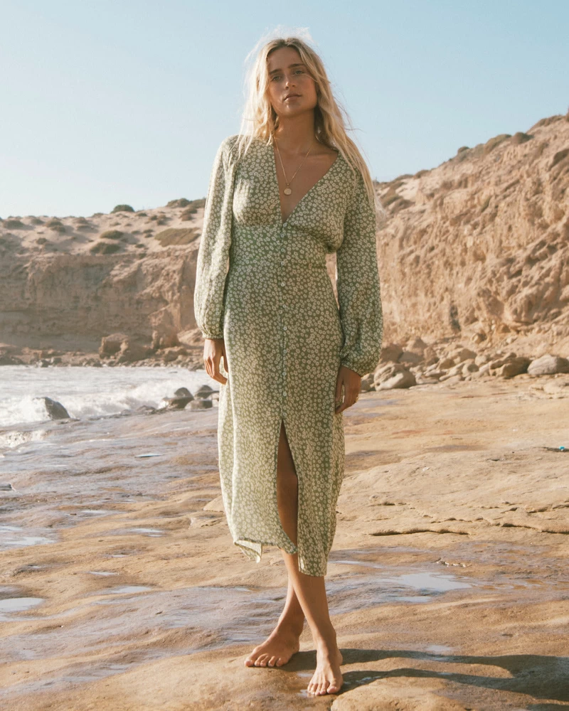 Rochie Midi Billabong Cool Nights - Ochi Verzi