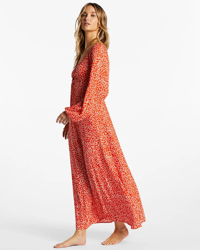Billabong Last Call Maxi Dress - Fire Side