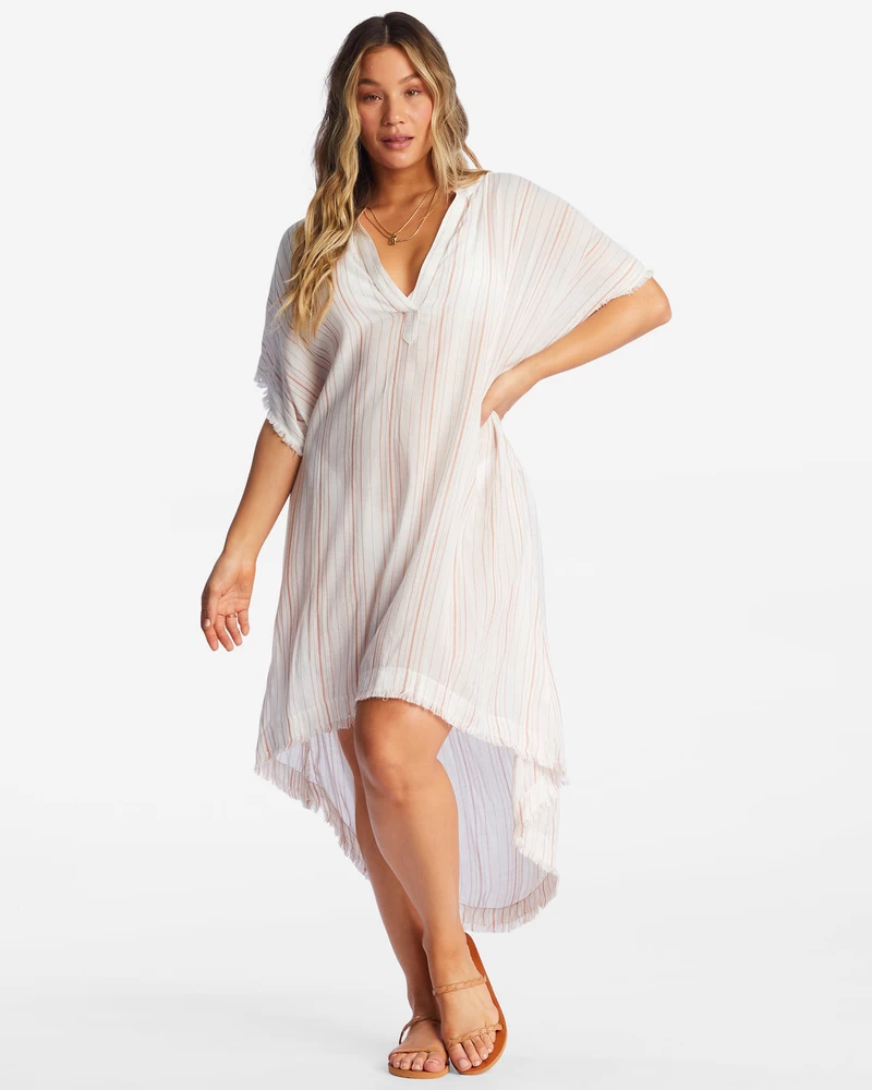 Billabong Found Love Midi Beach Cover-Up - Brick