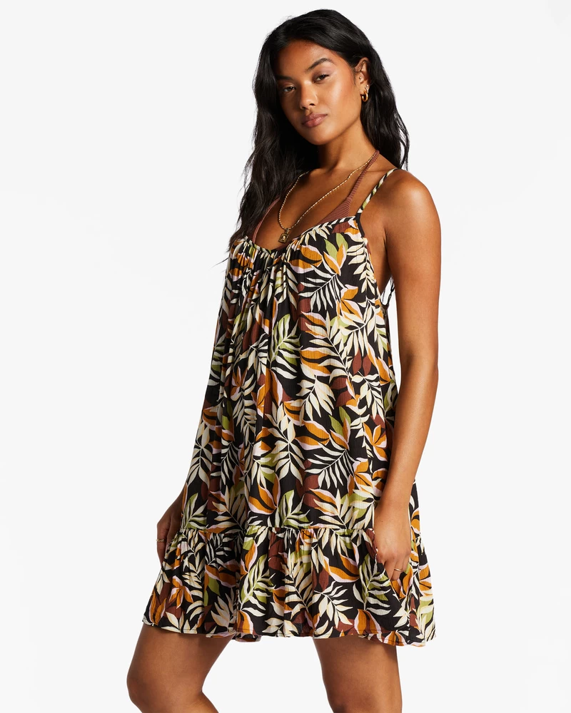 Billabong Beach Vibes Swim Cover Up - Black Pebble