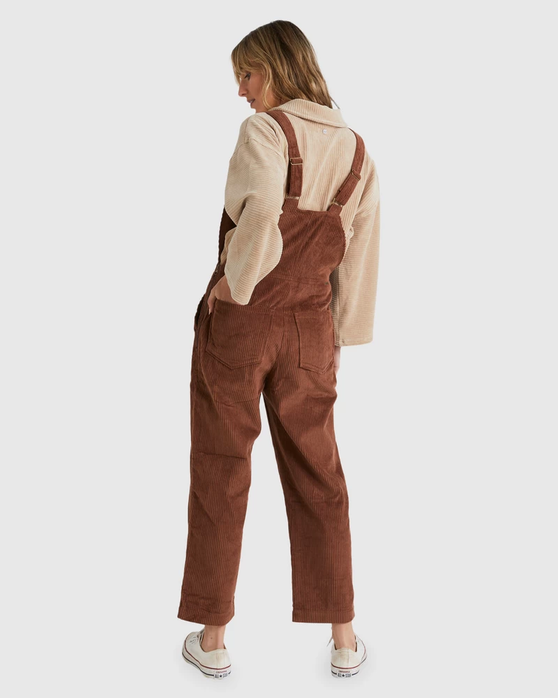 Billabong So Stoked Overalls - Dark Choc