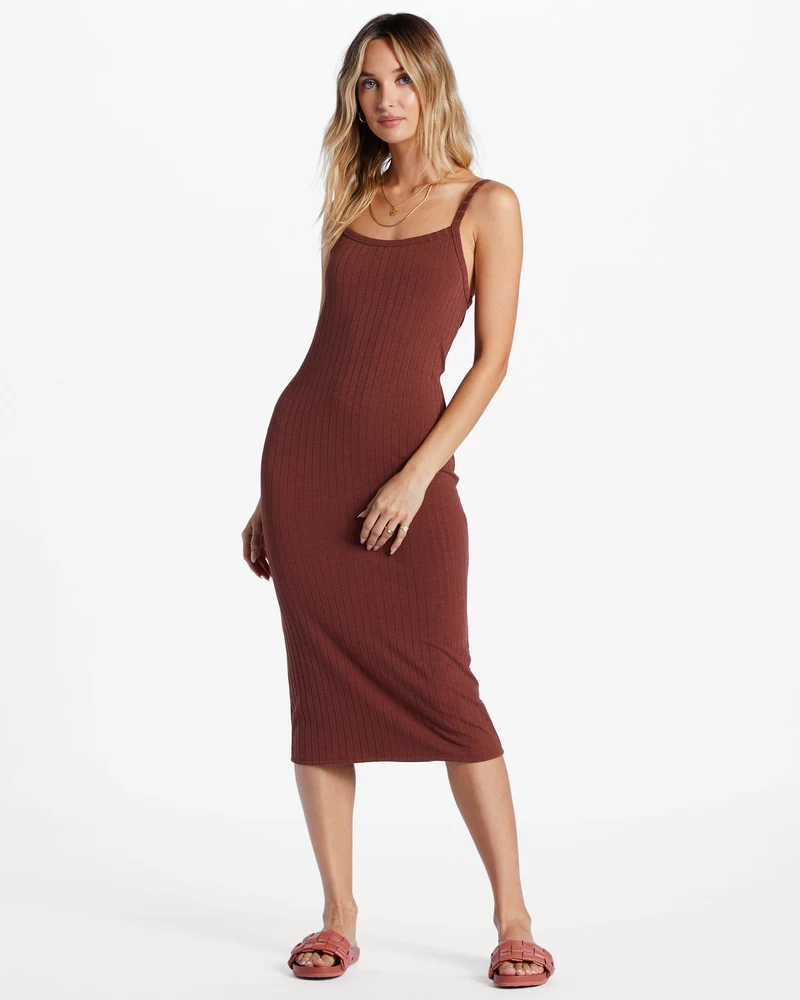 Billabong Summer Babe Midi Dress - Mocha