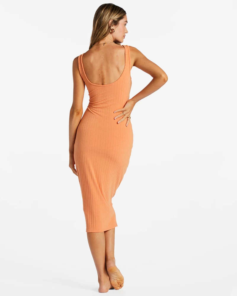 Billabong Sunset Kiss Midi Dress - Orange Kiss