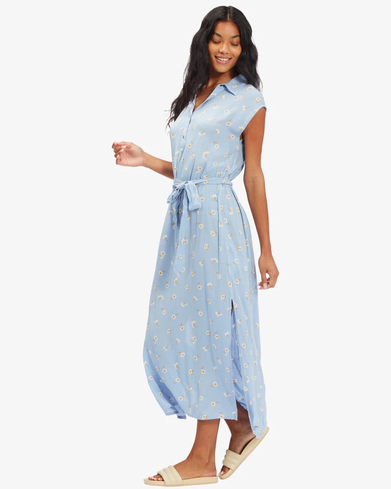 Billabong Lovely Ways Woven Dress - Sweet Blue