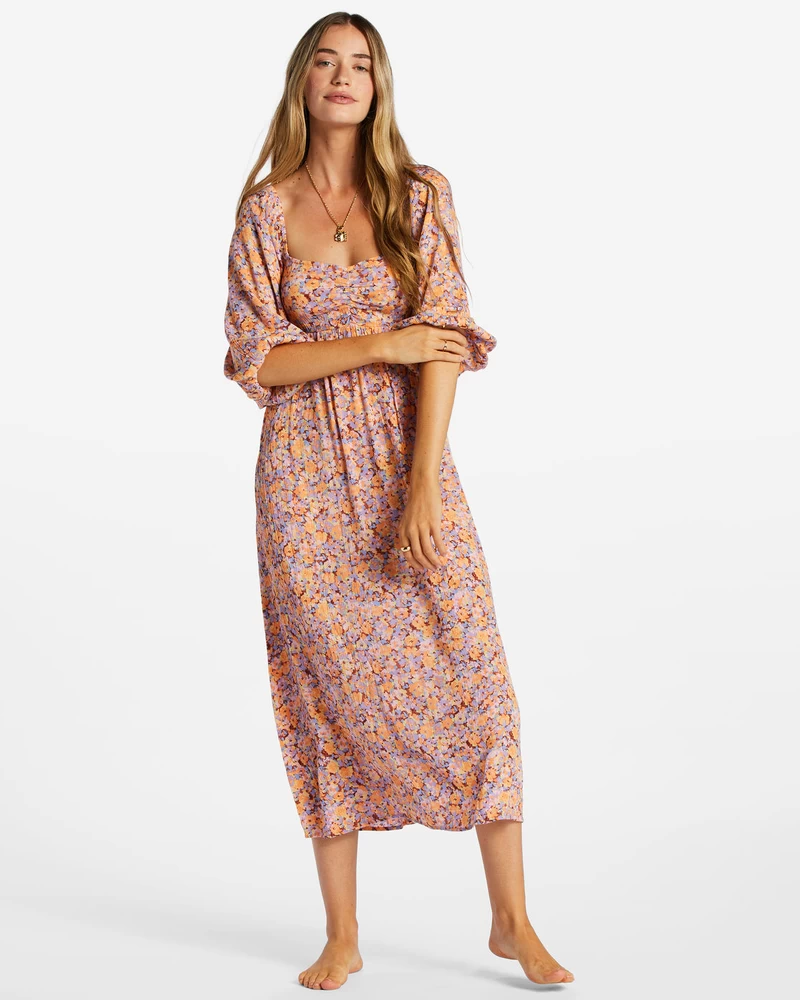 Billabong Swept Away Midi Dress - Multi 1