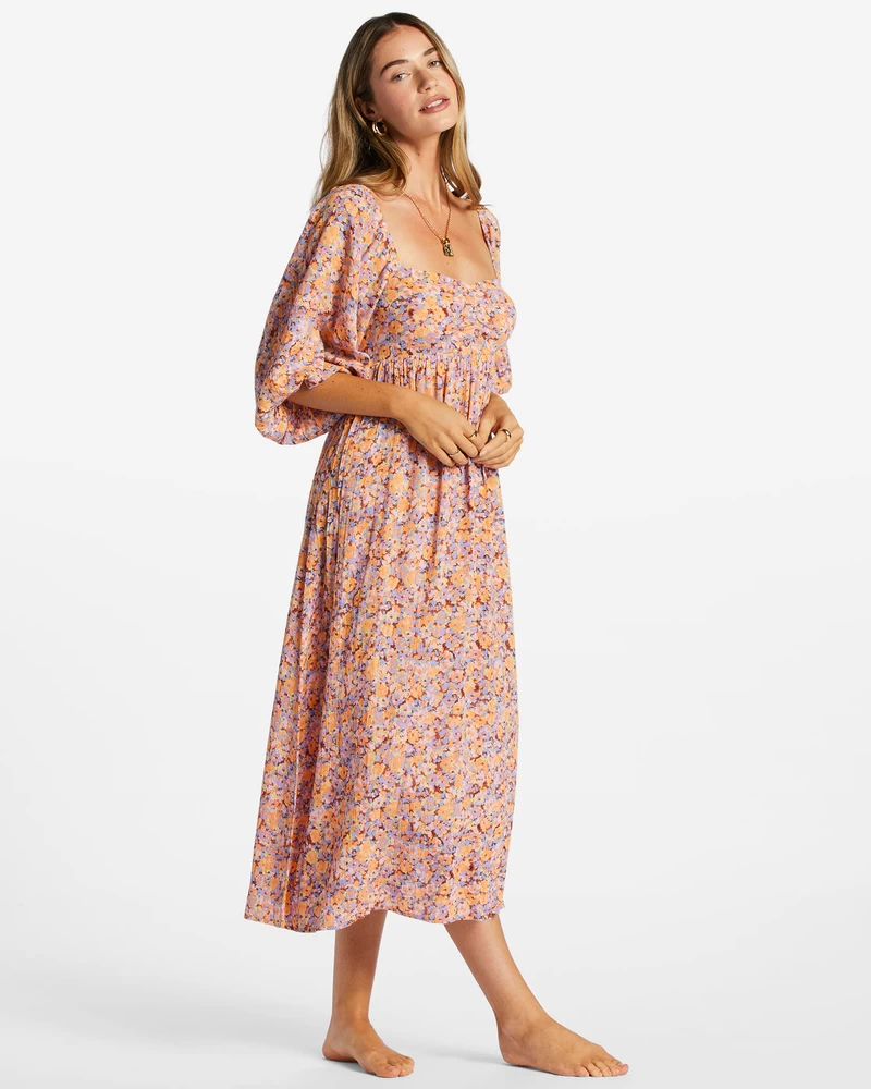 Billabong Swept Away Midi Dress - Multi 1