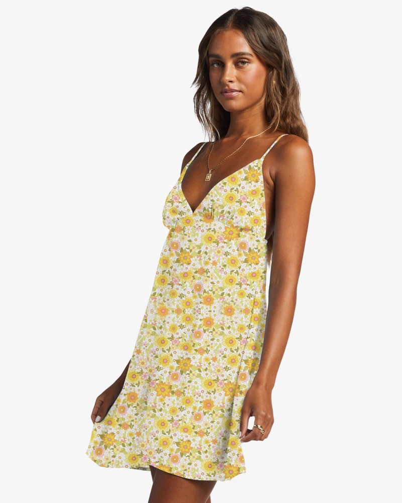 Billabong Stačí Pridať Slnečné Mini Slip Dress - Multi 1