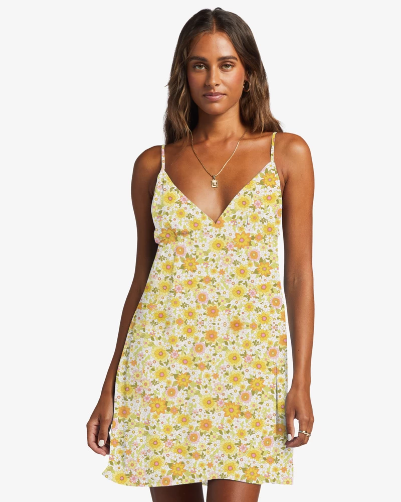 Billabong Just Add Sun Mini Slip Dress - Multi 1