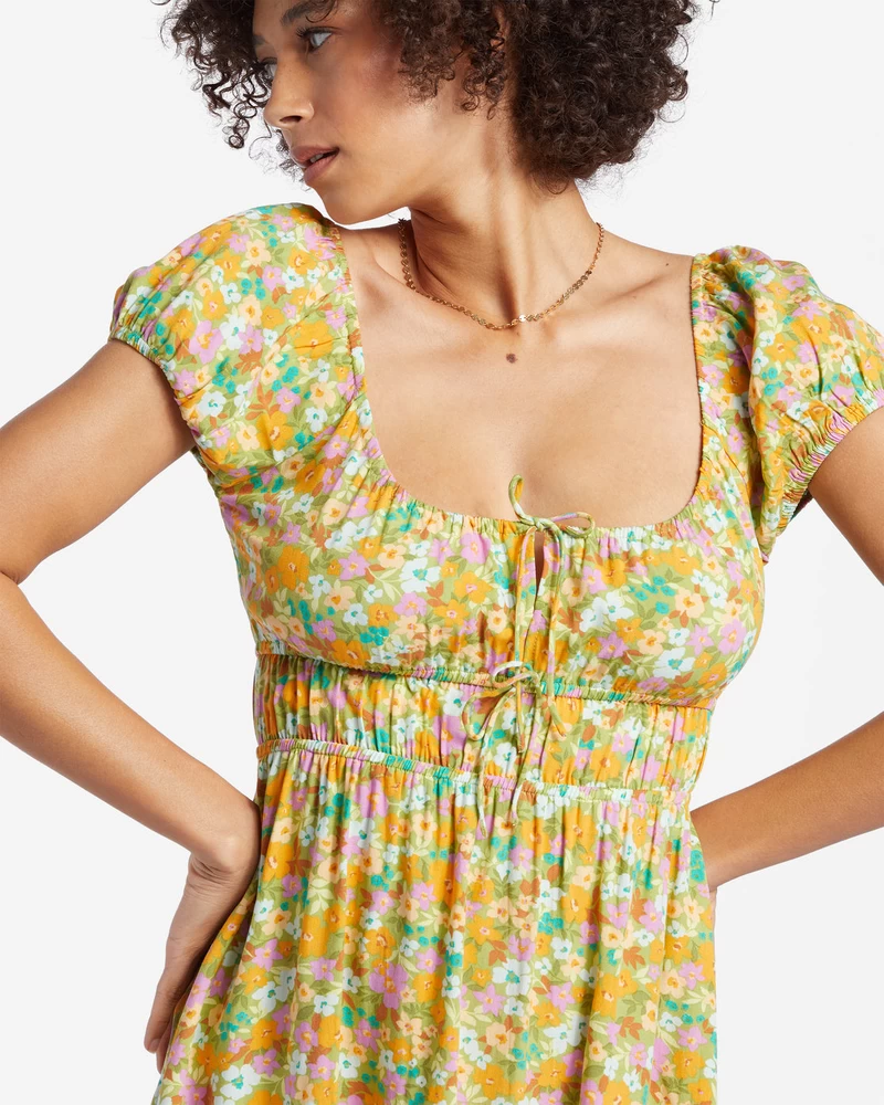Billabong Sun Kissed Dress - Palm Green