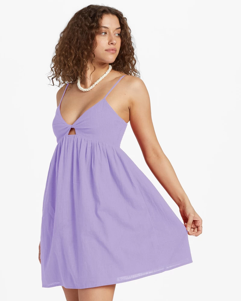 Billabong In A Twist Dress - Peaceful Lilac
