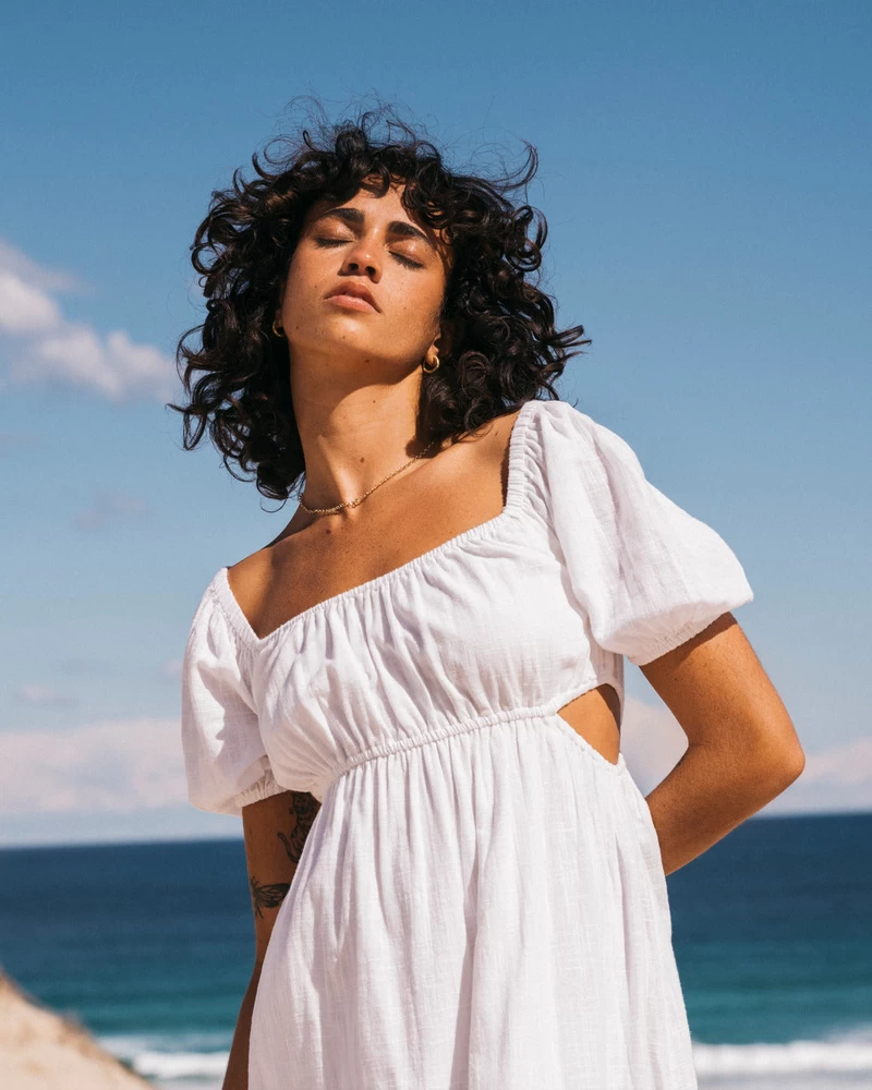 Billabong On The Coast Dress - Salt Crystal