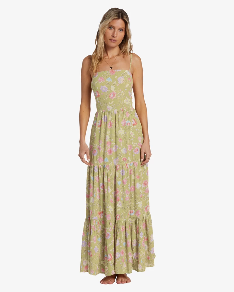 Billabong Riviera Romance Dress - Green Envy