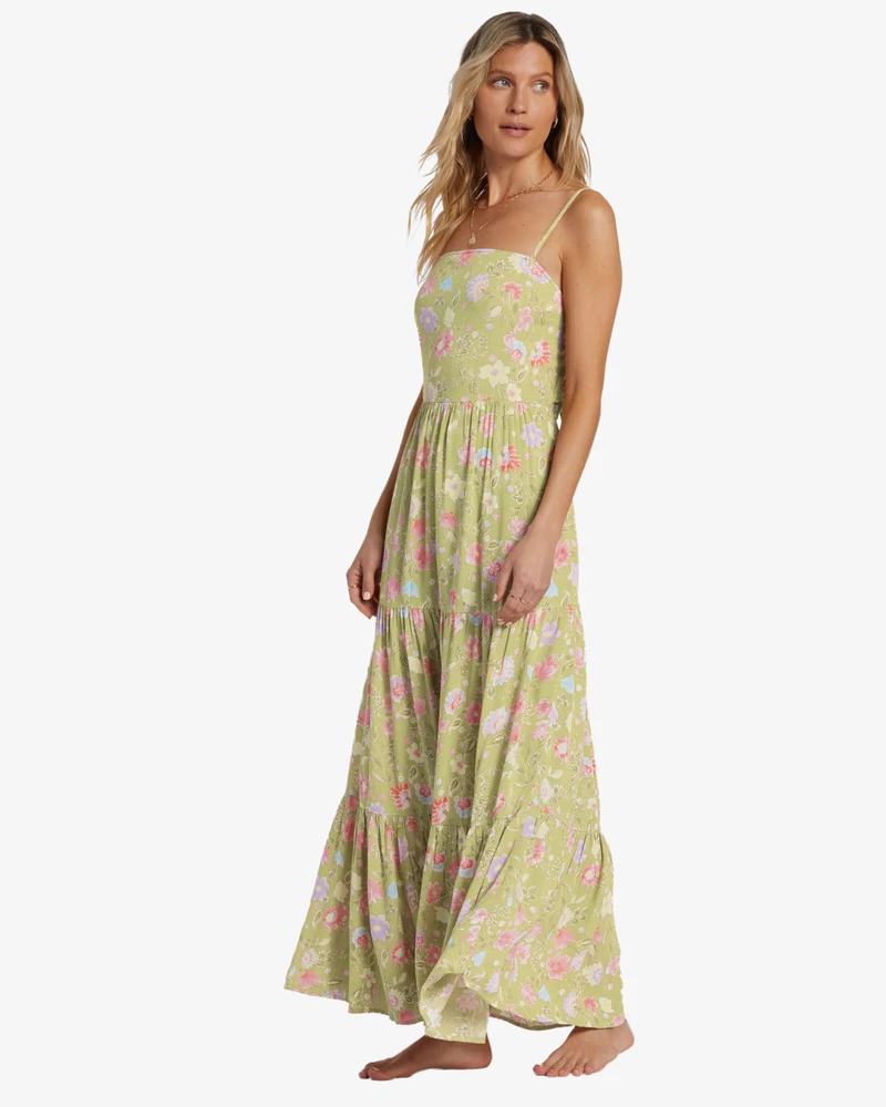 Billabong Riviera Romance Dress - Green Envy