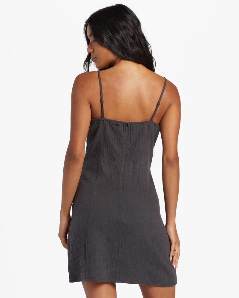 Minivestido Billabong Stay Awhile - Black Sands