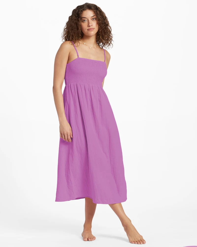 Billabong Off The Coast Dress - Lush Lilac