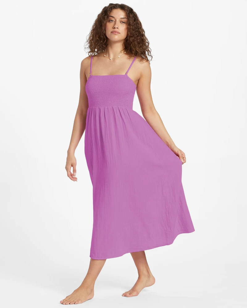 Billabong Off The Coast Dress - Lush Lilac