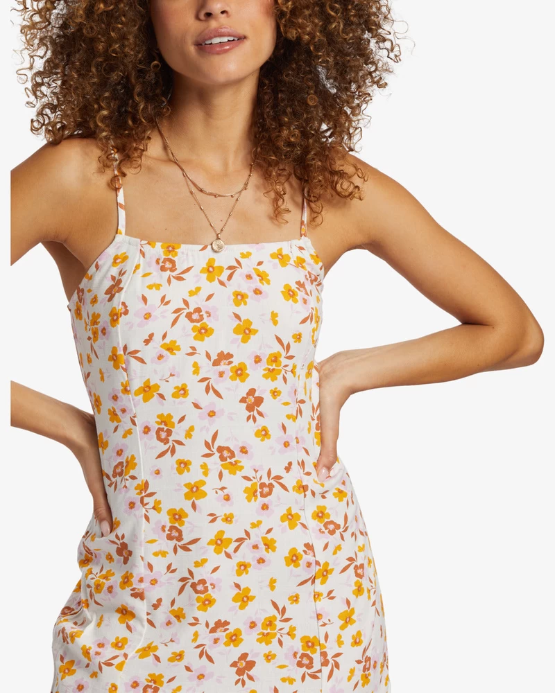 Billabong Stay Awhile Mini Dress - Salt Crystal