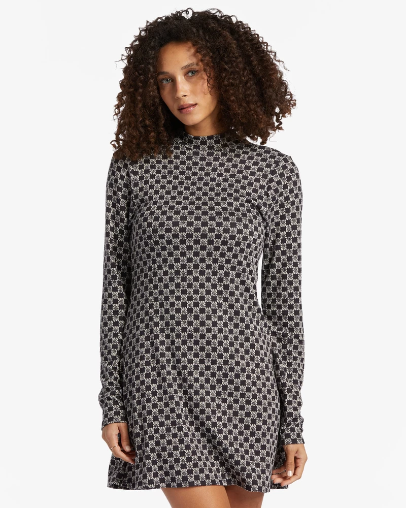 Billabong Everleigh Mock Dress - Black Pebble