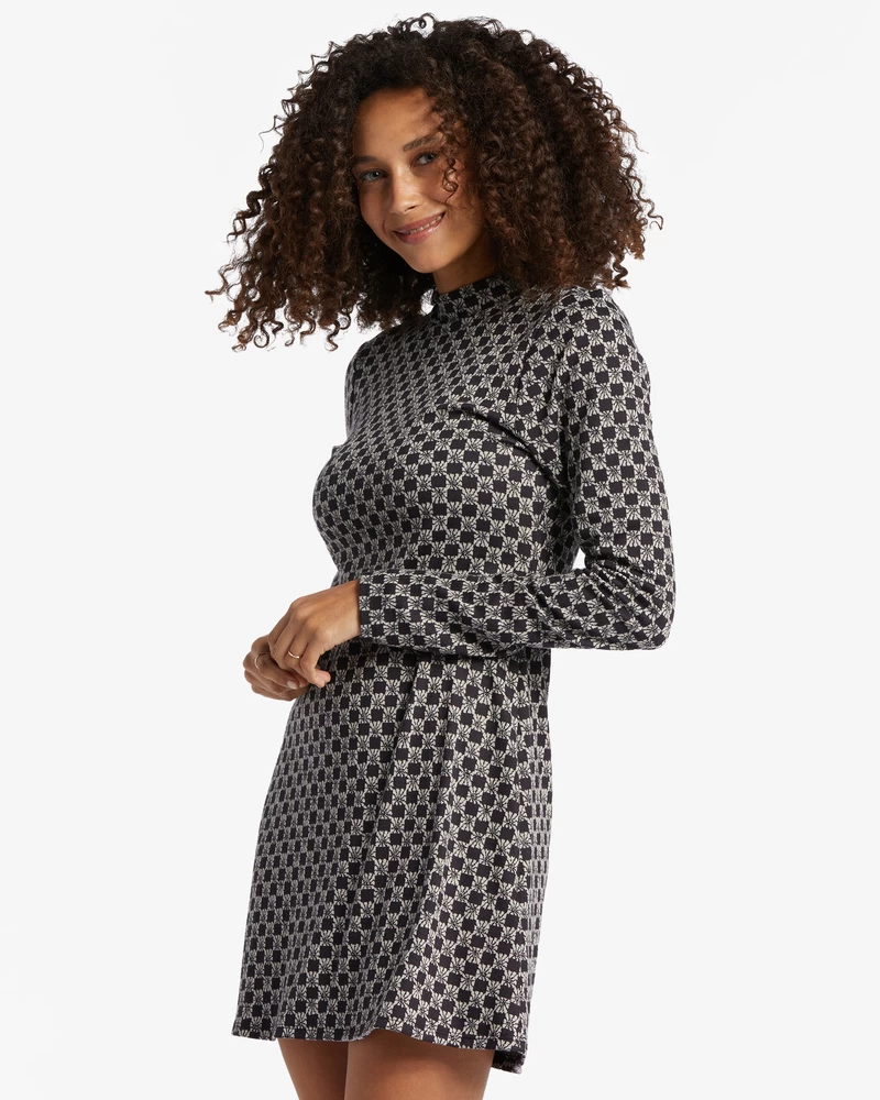 Billabong Everleigh Mock Dress - Black Pebble