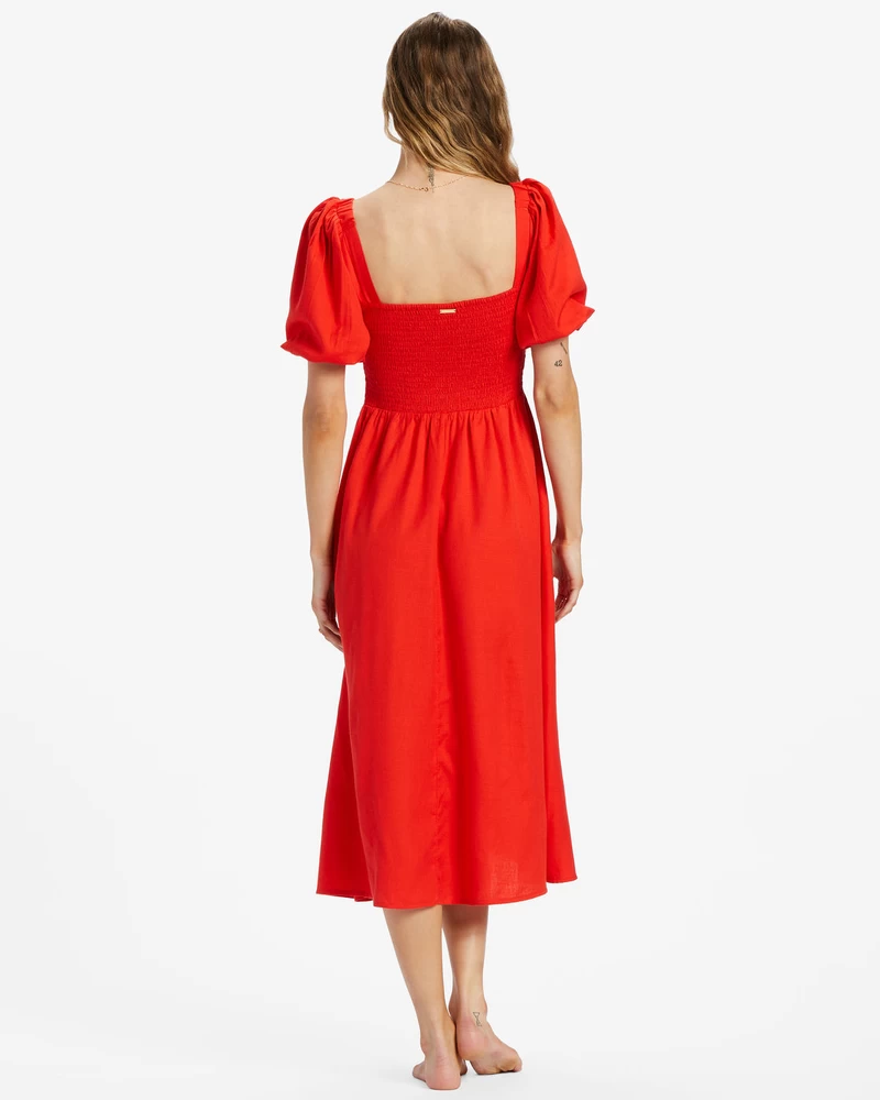 Billabong Lovers Lane Dress - Rad Red
