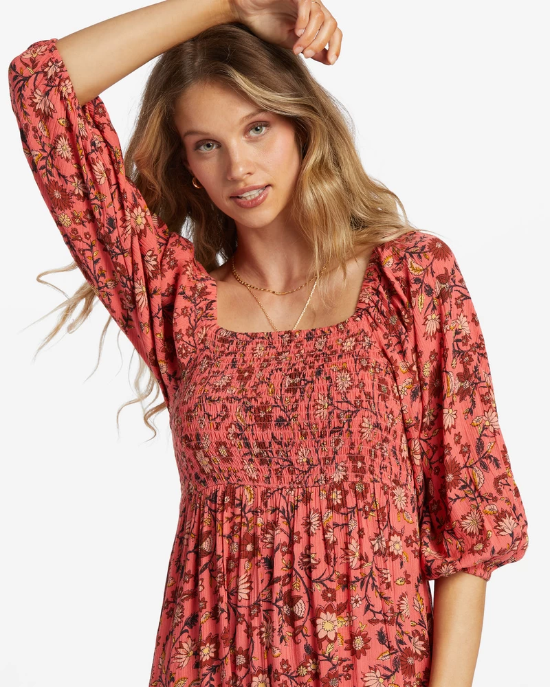 Billabong Full Bloom Dress - Hibiscus