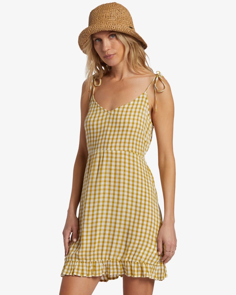 Billabong Heart Breaker Strappy Dress - Green Envy