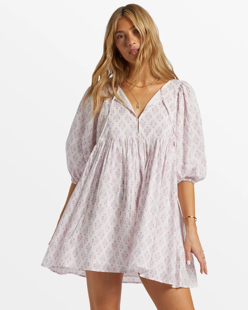 Billabong Ambers Babydoll Dress - Tulip