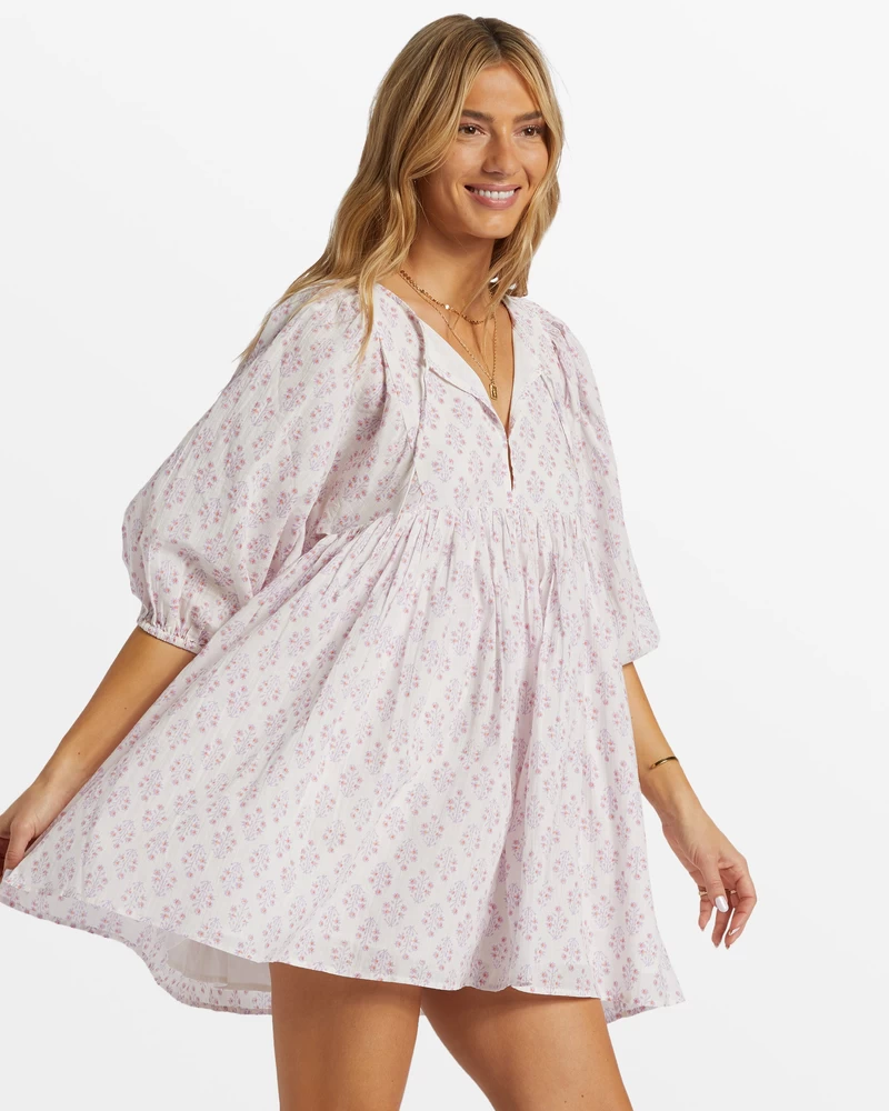 Billabong Ambers Babydoll Dress - Tulip