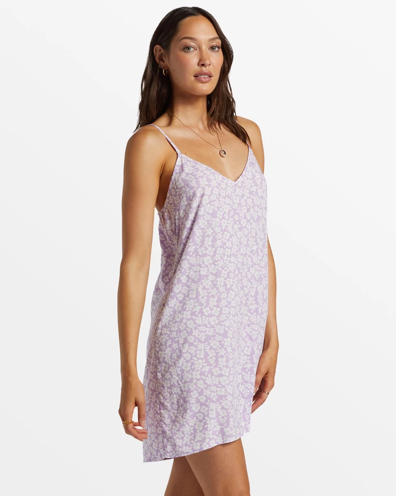 Billabong 90's Babe Mini Slip Dress - Tulip