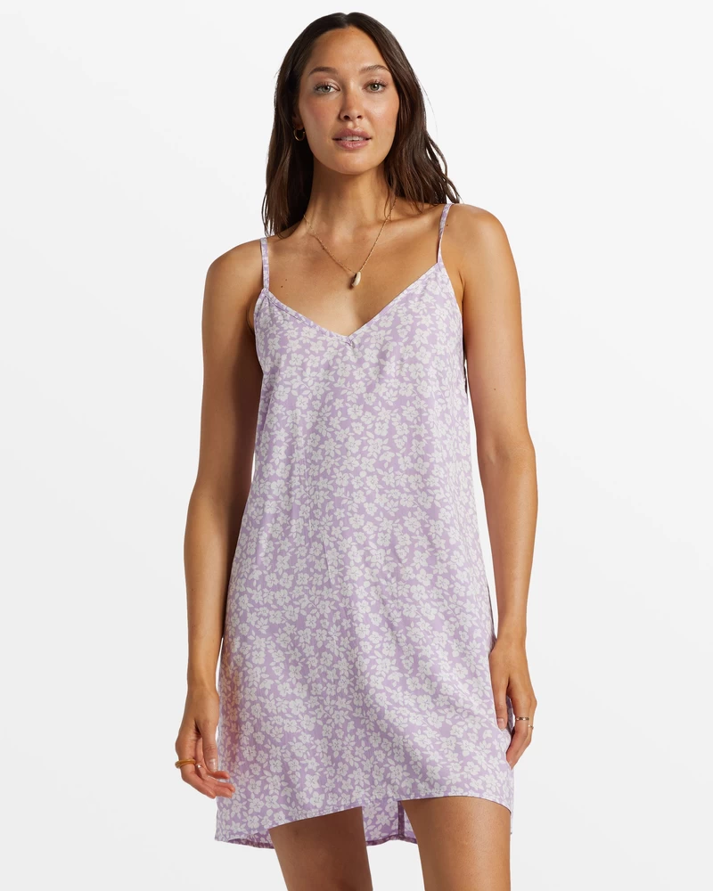 Billabong 90's Babe Mini Slip Dress - Tulip
