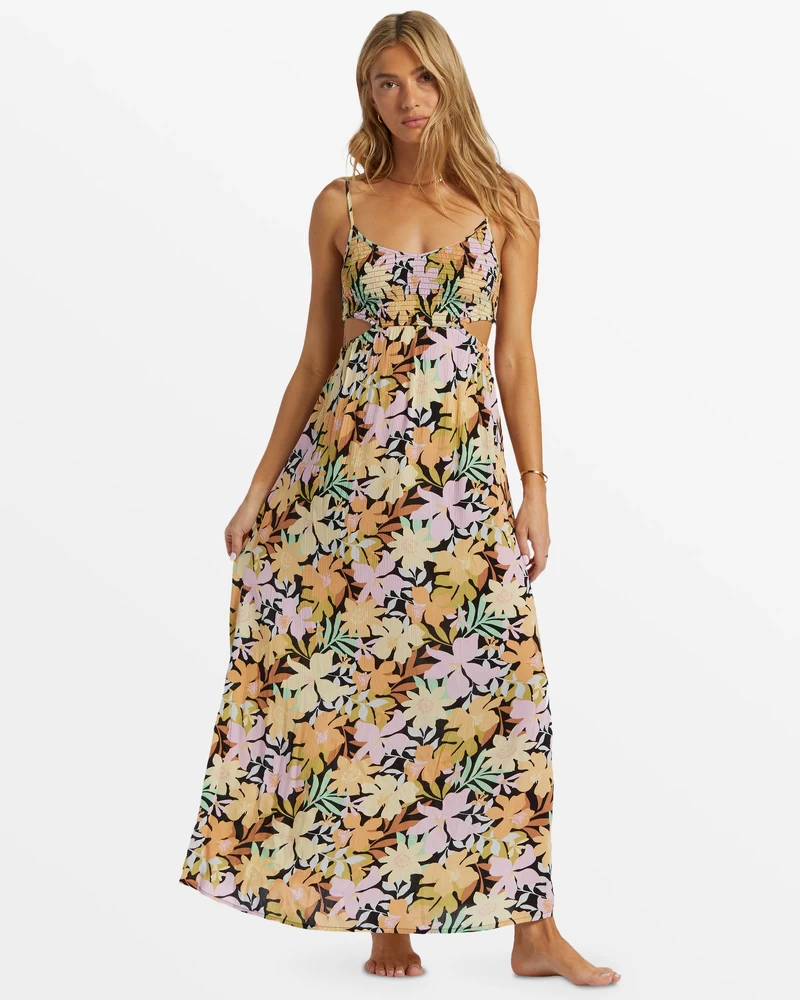 Billabong True Desire Maxi Dress - Black Pebble 2