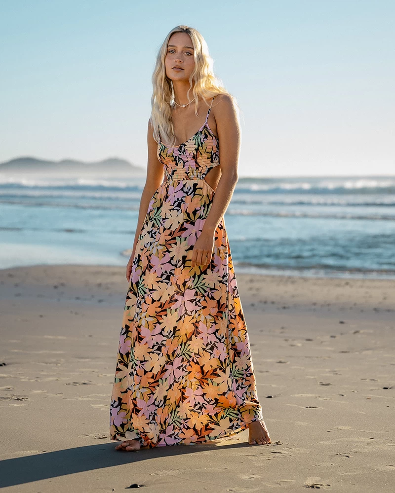 Billabong True Desire Maxi Dress - Black Pebble 2