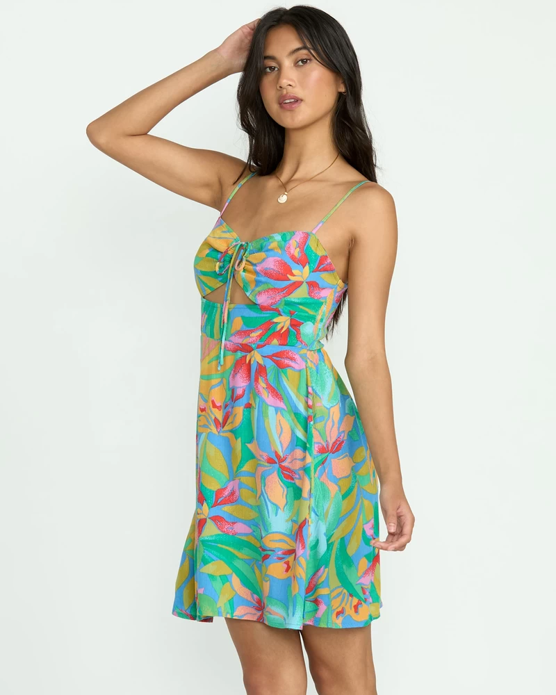 Billabong Red Hot Cut-Out Mini Dress - Marina