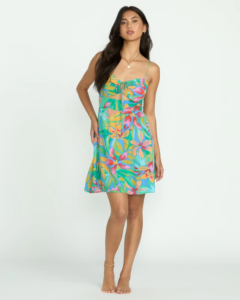 Billabong Red Hot Cut-Out Mini Dress - Marina