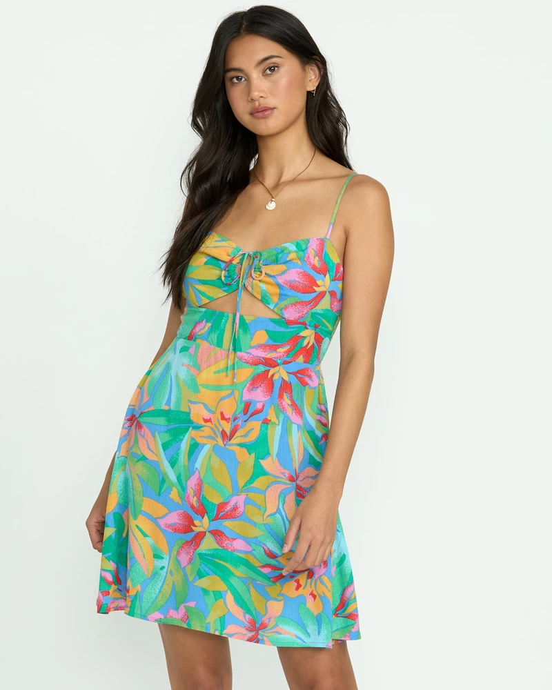 Billabong Red Hot Cut-Out Mini Dress - Marina